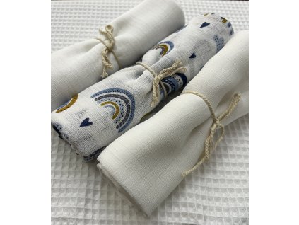 Plenka 3 kusy (2x bílá a 1x duha)