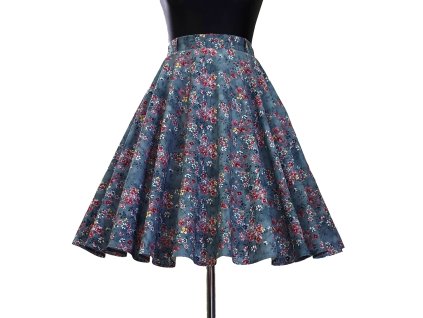 Kolová sukně "Mini kvítky" vel.40-42