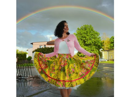Luxusní kolová sukně "Poison" vel.42-46