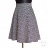 Sukně široká "Mia" vel.52 - černobílá