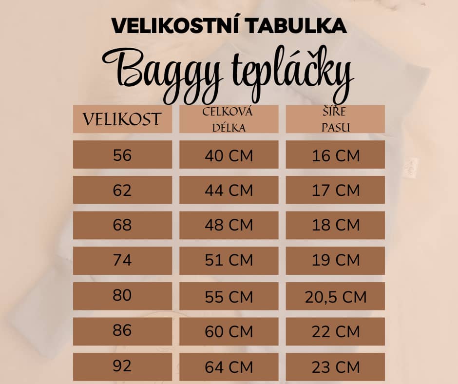 freecompress-Velikostní tabulka Baggy tepláčky (1)