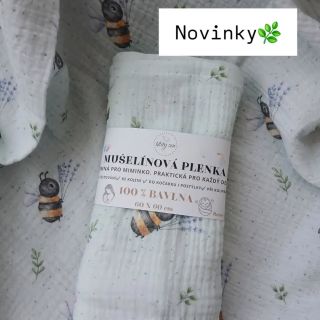 Sortiment na e-shopu doplňuje krásná a praktická 🌟NOVINKA🌟 Mušelínové plenky - 100% bavlna Praktický pomocník pro každý...