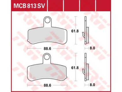 BRZDOVÁ DESTIČKA TRW MCB813SV