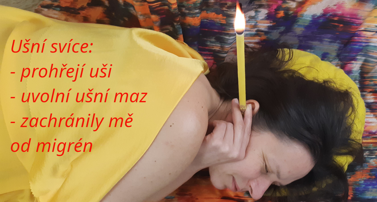 ušní svíce na šířku