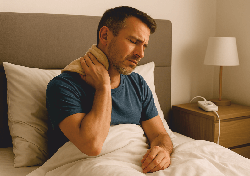 Jak si pomoci při akutní blokádě krční páteře