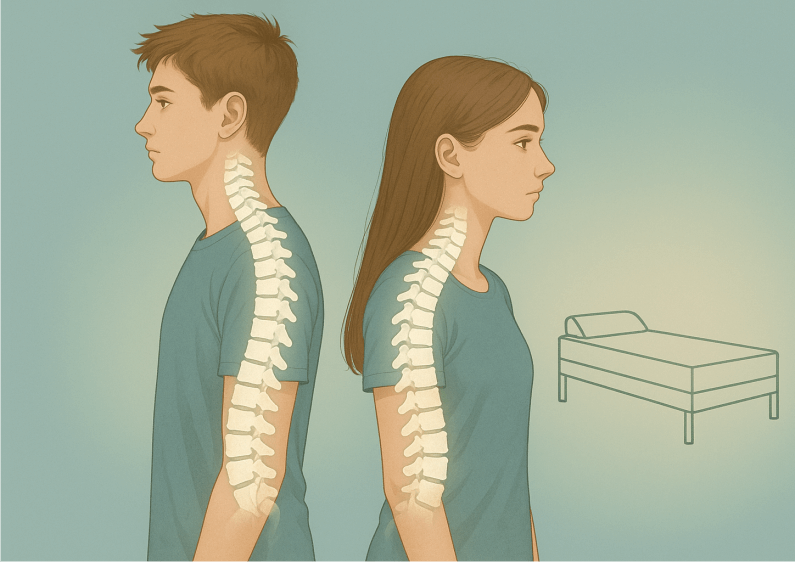 Vývoj páteře v adolescenci a doporučení pro volbu matrace