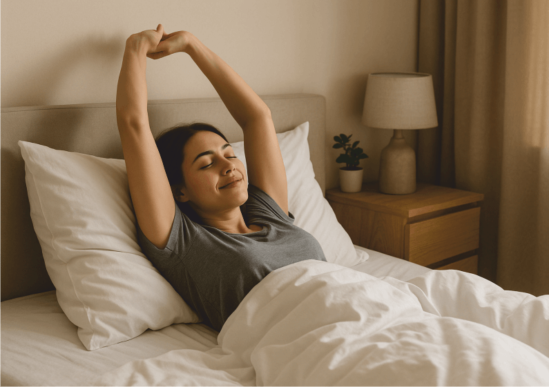 Ranní mini-rozcvička v posteli