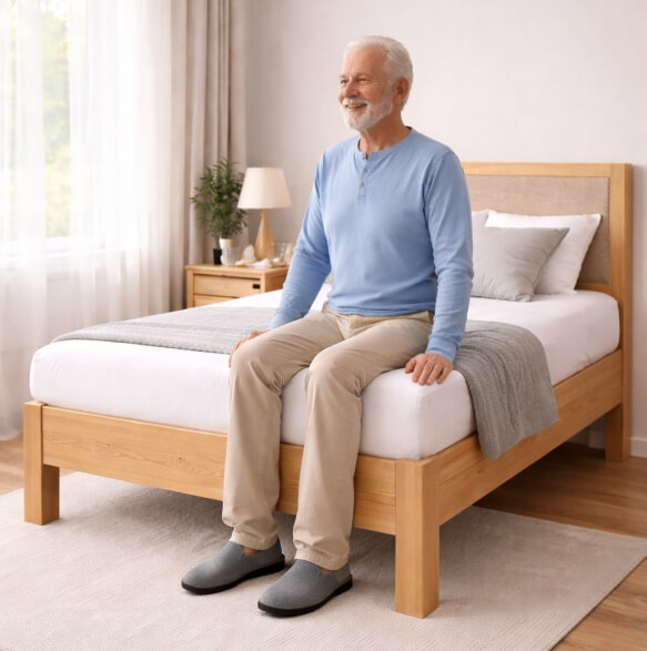 Postel pro seniory: správná výška a snadné vstávání