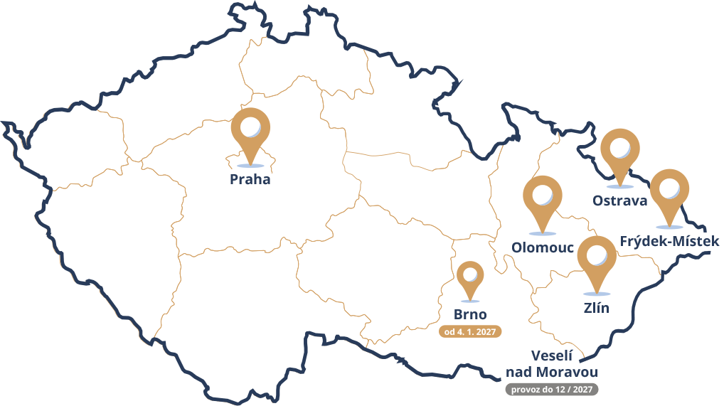 Usnu.cz - Mapa prodejen
