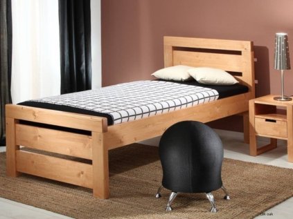 Dřevěná postel z masivu RHINO I. smrk | USNU.cz