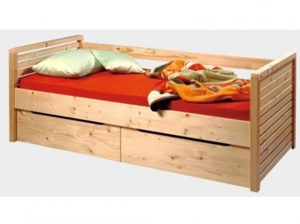 Dřevěná postel z masivu THOMAS II. smrk | USNU.cz