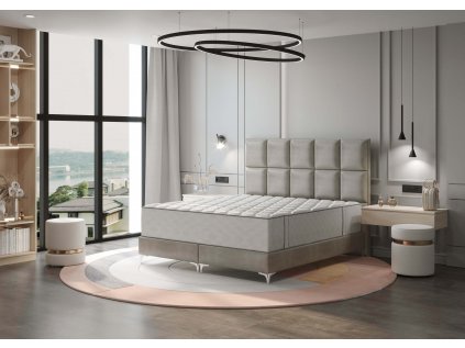 Pyxis luxusní boxspring postel látka Luxury č2