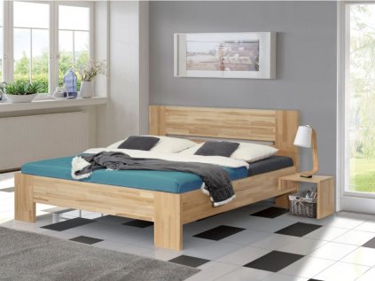 Dřevěná postel z masivu ALEX buk| USNU.cz