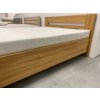 Postel z masivu Destine Lux II buk se zvýšeným úložným prostorem bok