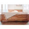 Buková postel Ampara s plným čelem u nohou detail 3