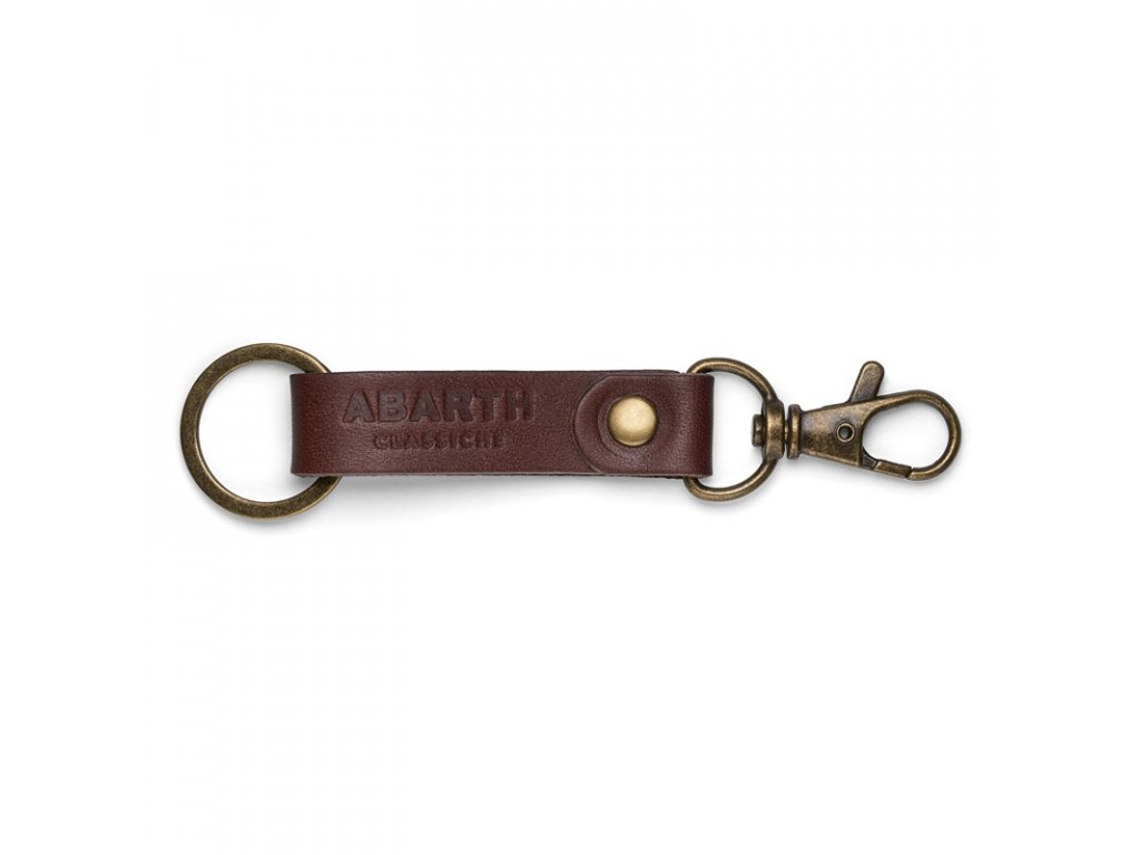 Abarth Heritage leather key ring