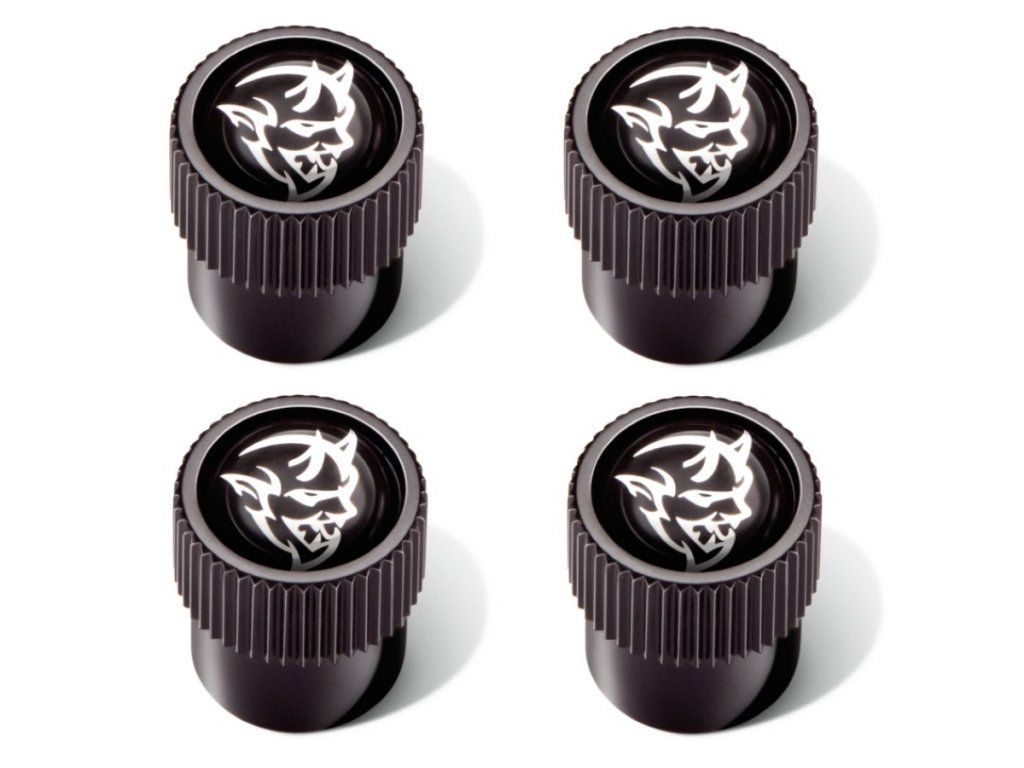 Tapones de válvula con el logotipo SRT DEMON