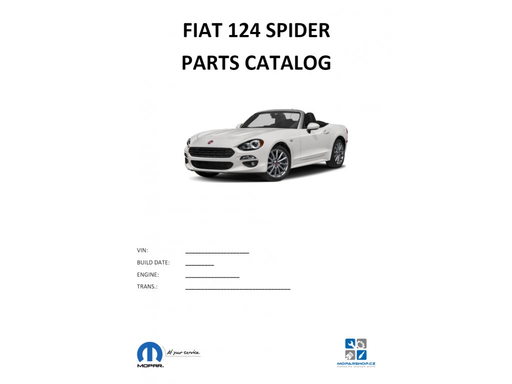 Fiat 124 Spider Teilekatalog / Parts catalog