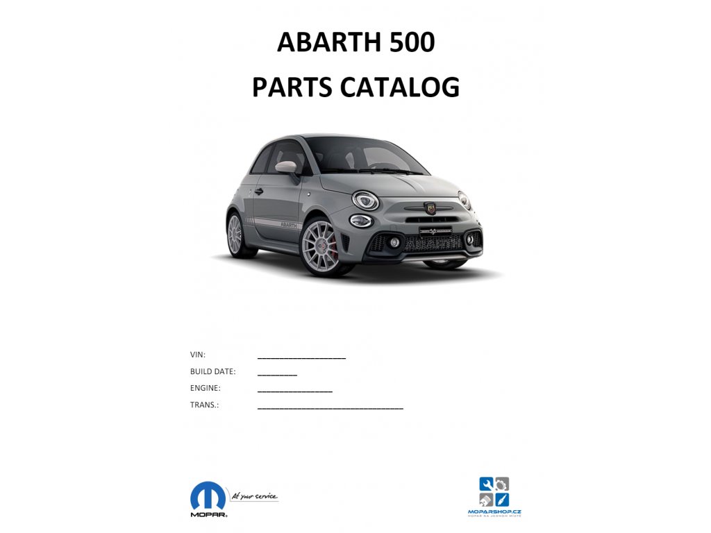 Abarth 500 Teilekatalog / Parts catalog