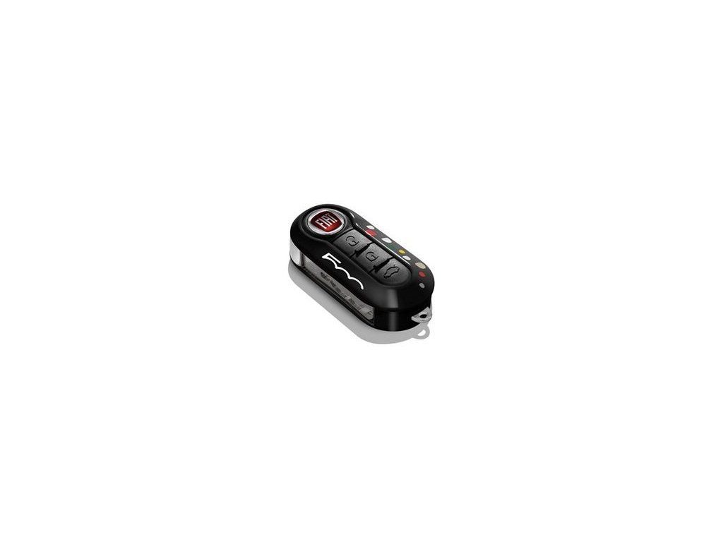 Fiat 500 / 500L Carcasa para llave negra con logotipo