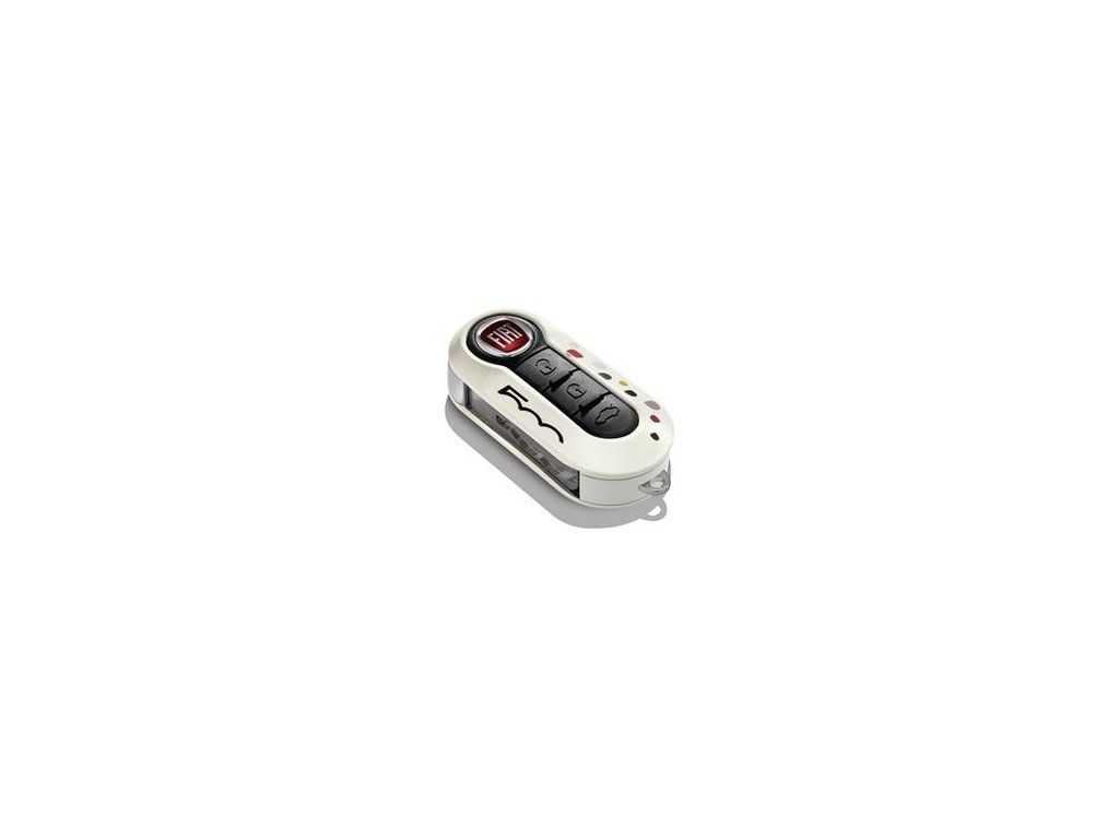 Fiat 500 / 500L Carcasa para llave blanca con logotipo