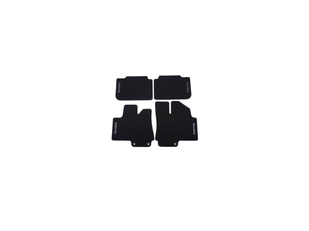 Cadillac SRX Alfombrillas textiles - negras con logotipo SRX