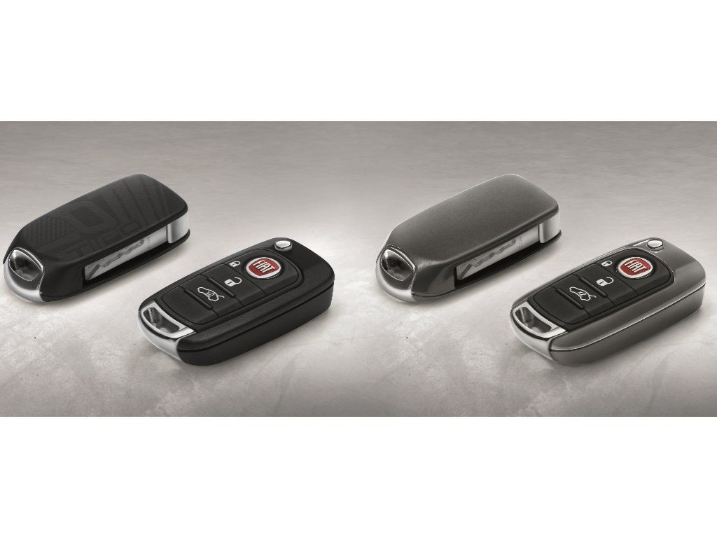 Fiat Tipo Coques de clé, noir mat, gris brillant