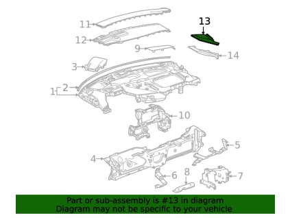 Chevrolet Corvette C8 F Abdeckung 84706552