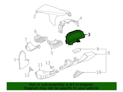 Chevrolet Corvette C8 F deska 84689760, 84821389