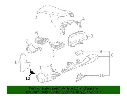 Support Chevrolet Corvette C8 F (S)