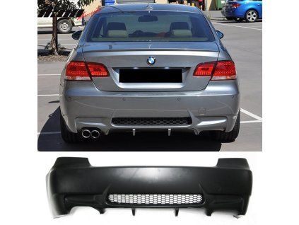 BMW E92 E93 M3 Style 2007-2013 Parachoques trasero con una salida de escape