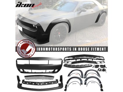 Dodge Challenger 2008-2014 Přední nárazník,  lem Demon Lip, rozšířené blatníky