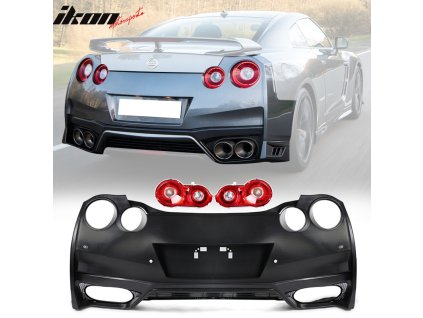 Nissan GTR R35 OE 2009-2022 Zadní nárazník + zadní světla 2 ks