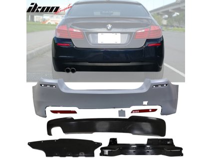 BMW F10 5-Series MTech Style 2011-2016 Zadní nárazník s jedním vývodem