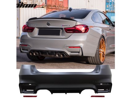 BMW F30 3 Series M3 M4 Style 2012-2019 Zadní nárazník s dvojitým tlumičem výfuku