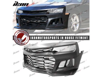 Chevrolet Camaro ZL1 Style 2014-2015 Első lökhárító, fényezetlen, fekete, PP