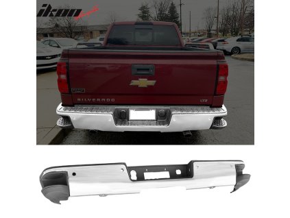 Paraurti posteriore Chevrolet Silverado GMC Sierra 1500 2014-2018 con fori per sensori