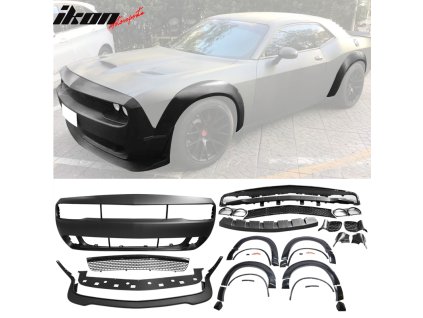 Dodge Challenger 2015-2023 Frontstoßstange und verbreiterter Kotflügel im Demon-Stil