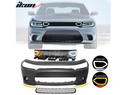 Dodge Charger 2015-2023 Přední nárazník, žlutý dělič mřížky P