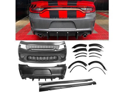 Dodge Charger Widebody CFL 2015-2023 Přední a zadní nárazník, sady, difuzor PP