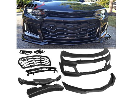 Chevrolet Camaro ZL1 2016-2018 Stoßstange vorne mit Ansatz und Kühlergrill aus Polypropylen, schwarz
