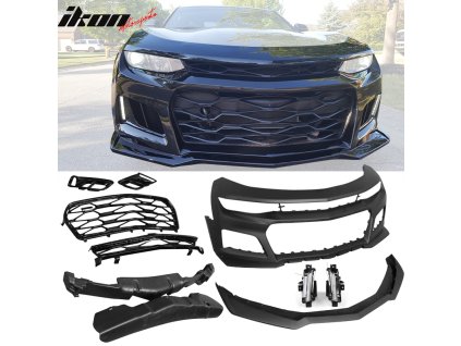 Chevrolet Camaro ZL1 Style 2016-2018 Bară de protecție față PP + lumini de ceață pentru conducere diurnă