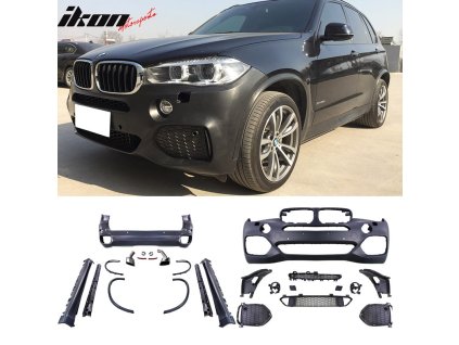 BMW F15 X5 M Sport Style 2014-2018 Paraurti anteriore e posteriore per conversione completa in PP