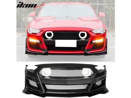 Ford Mustang GT500 Style 2018-2023 Paraurti anteriore, griglia radiatore a LED