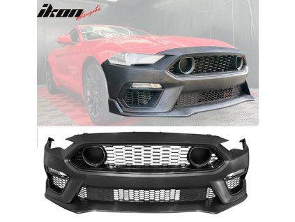 Ford Mustang Mach 1 Style 2018-2023 Parachoques delantero PP, sin pintar