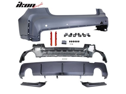 BMW G20 M3 Style 2019-2023 Zadní nárazníkpro kulaté koncovky vývodu