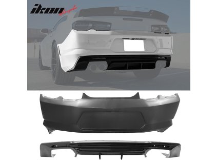 Camaro OE Style 2019–2024 Hátsó lökhárító csere fényes diffúzor