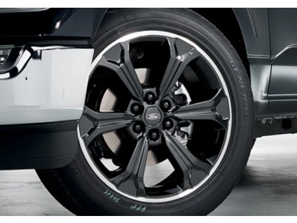 Ford F-150 Set di ruote da 22" nere con finitura lavorata