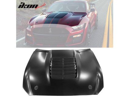 Ford Mustang 2015-2017 Capot style GT500, noir, aluminium