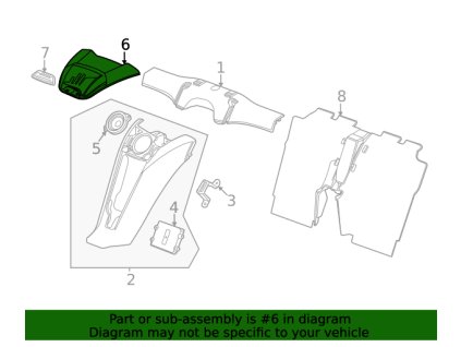 Chevrolet Corvette C8 Piros hangszórórács a jármű hátsó negyedében